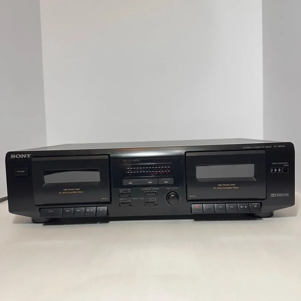 Vintage Sony Stereo Cassette Deck TC-WE305 Recorder Tested- See Description
